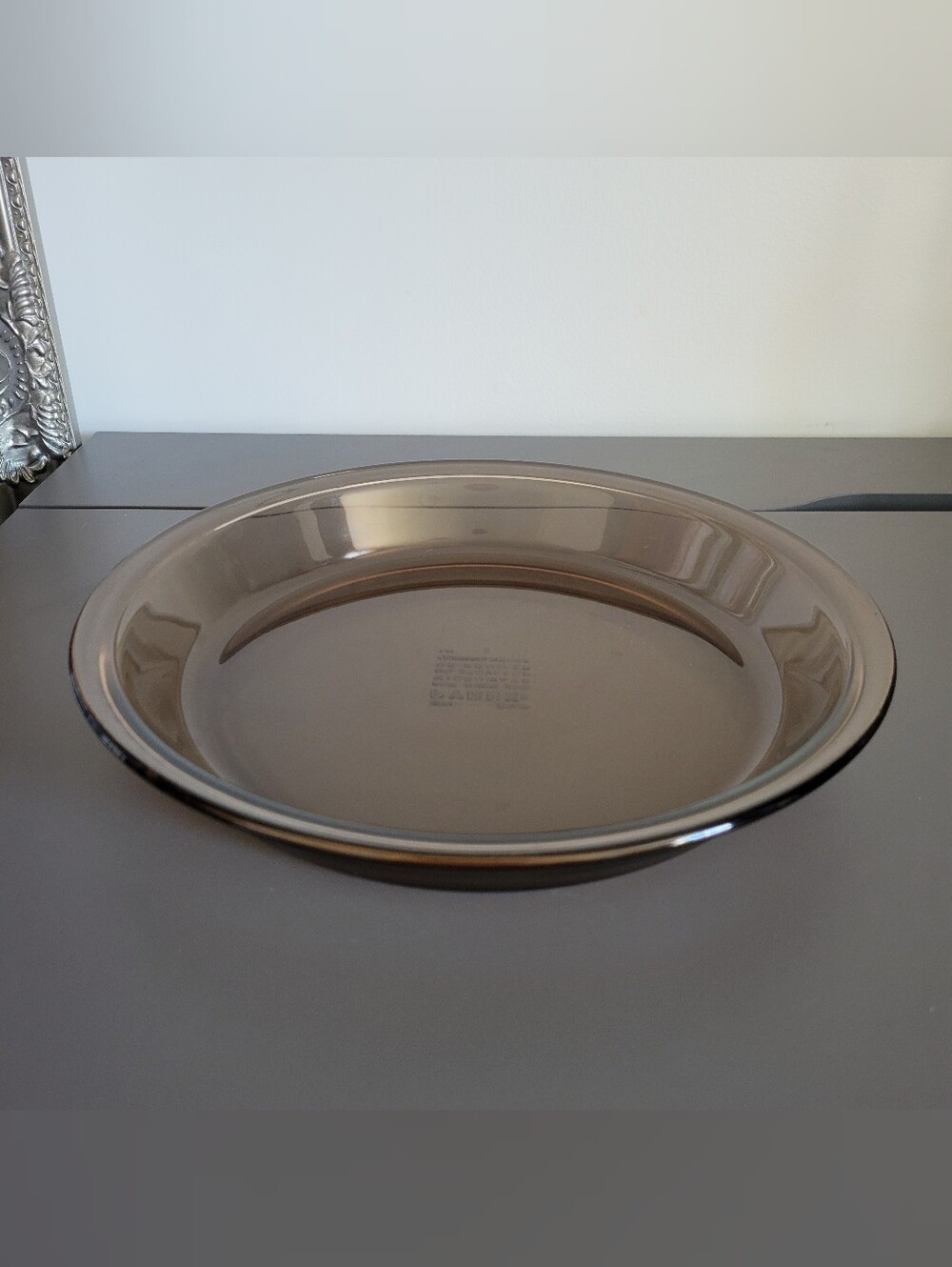 Pyrex Fireside Amber Glass Pie Plate Vintage 209